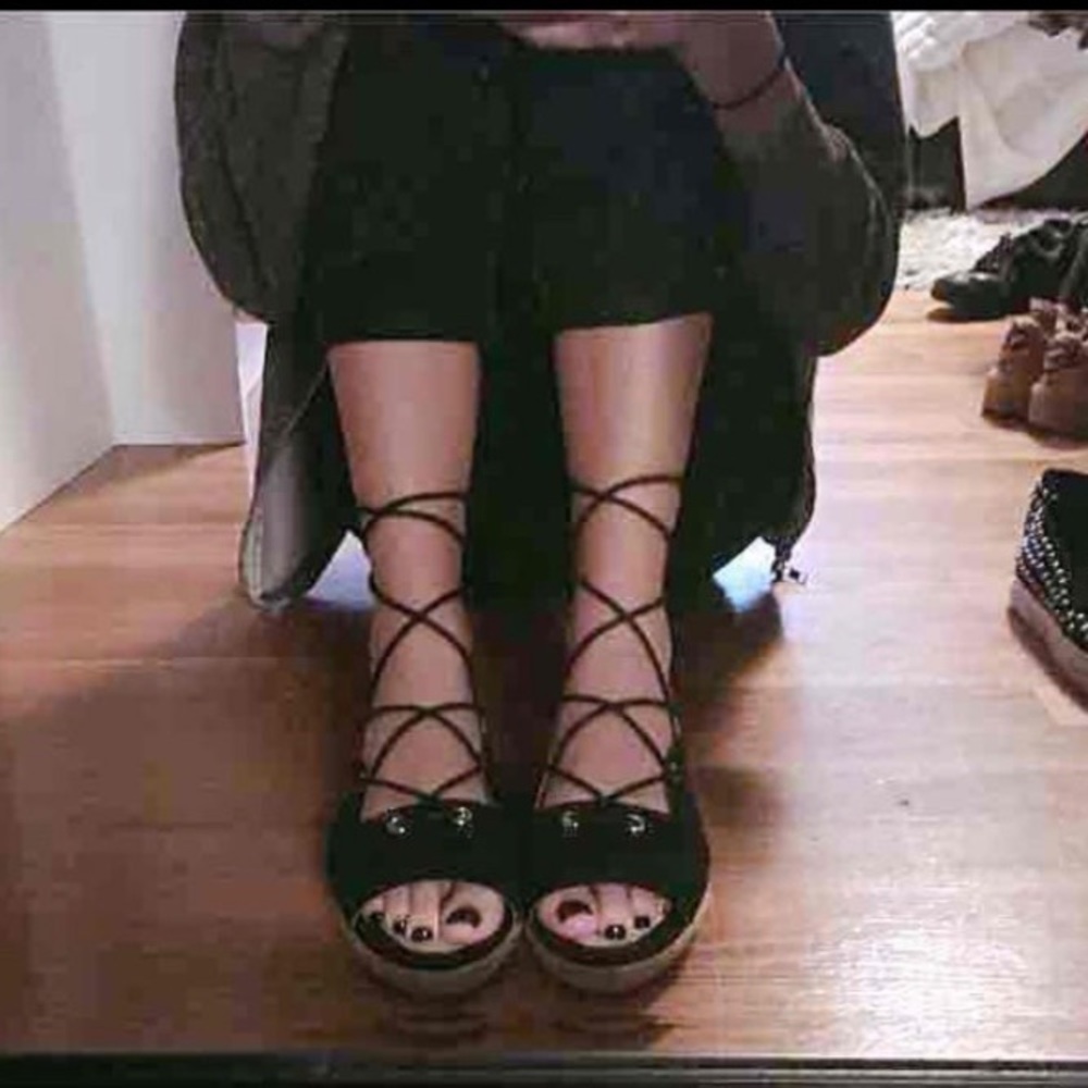 Urban Outfitters Lace Up Espidrilles